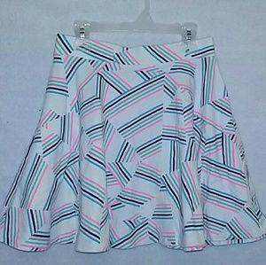 Super cute neon striped skirt sz M